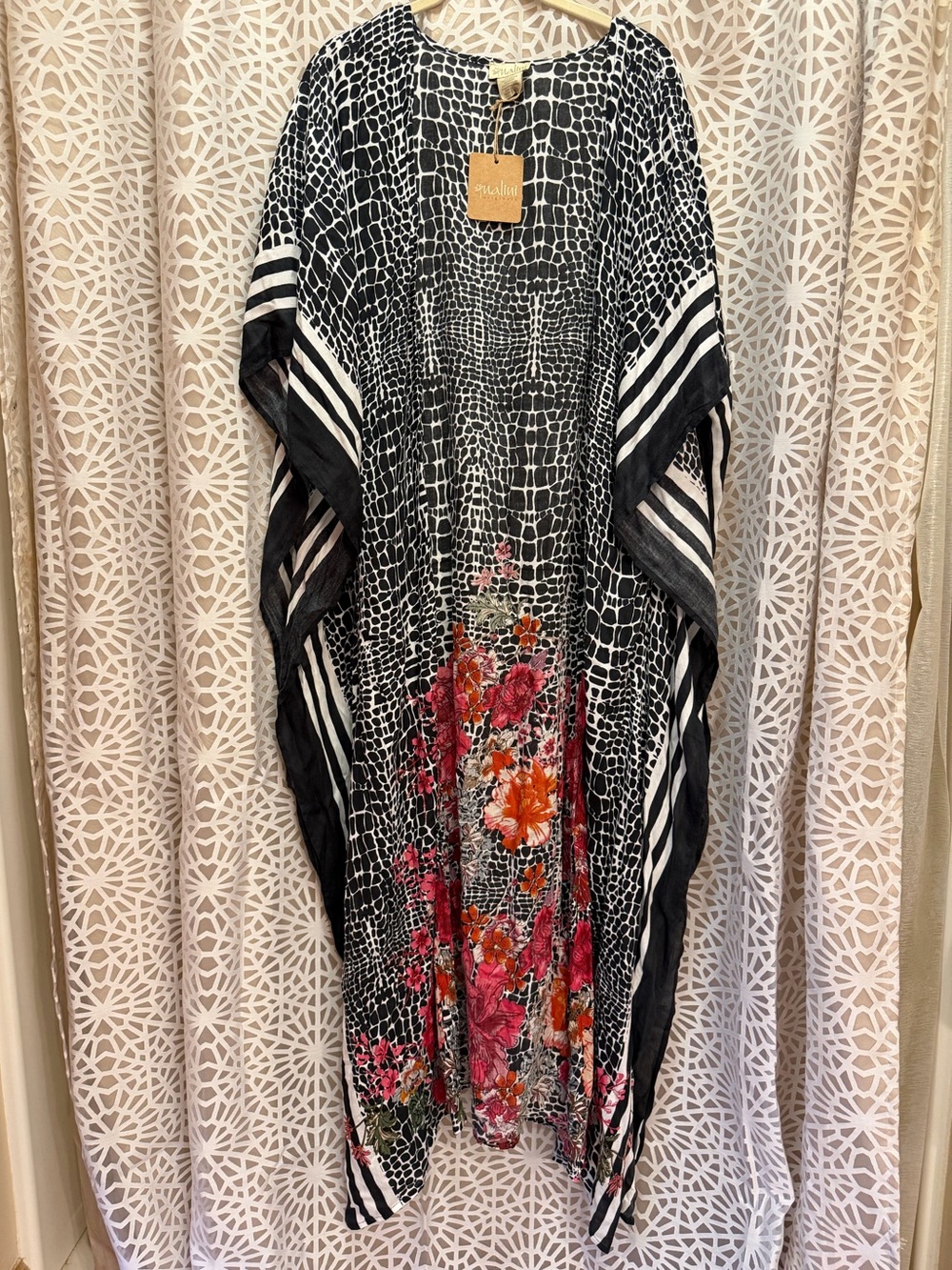 Nalini Floral Duster Maxi Kimono
